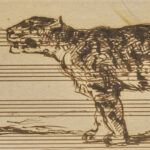 Music notes with tiger drawing.